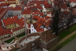 Praha - Lobkowiczký palác, výhled z terasy na Prahu