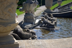 Český Krumlov - kaskádová fontána v zámeckém parku