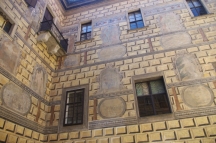 Český Krumlov - zámecké stěny