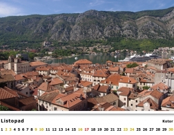 Kalendář 2019 - Černá Hora, Kotor