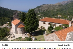 Kalendář 2019 - Černá Hora, Minastir Gradiště