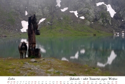 Kalendář 2021 - Rakousko, údolí Kaunertal, jezero Weissee