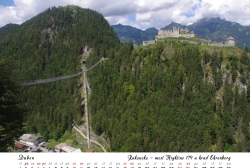 Kalendář 2021 - Rakousko, most Highline 179 a hrad Ehrenberg