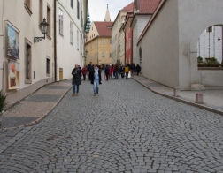 Praha - Lobkowiczký palác, ulice Pražského hradu