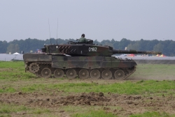 NATO days 2014 - ukázka tanku Leopard 2 s polskou osádkou