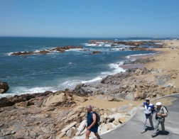 Portugalsko - Porto - pobřeží Praia da Luz s výhledem na Atlantický oceán