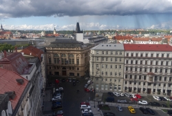 Praha - Jindřišská věž, výhled z věže do okolí