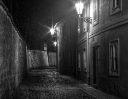 Praha v noci - Nový svět
