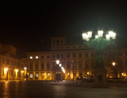 Praha v noci - Hradčanské náměstí