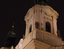 Praha - Vánoční trhy, Staroměstské náměstí, kostel sv. Mikuláše